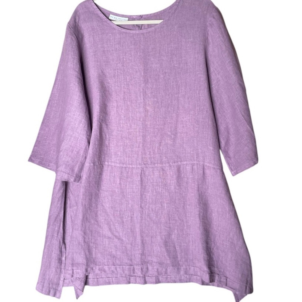 bryn Walker Lavender Linen Tunic Top